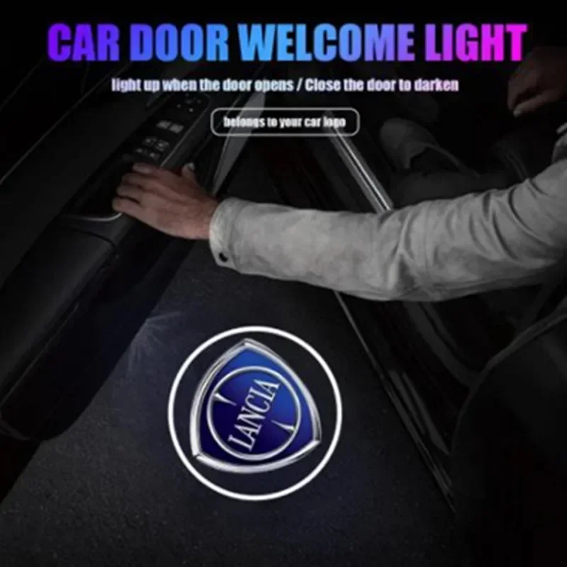 Фото Беспроводные фонари для проектора, 2 шт., для Lancia Delta Ypsilon Lybra Musa Kappa №1