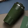 380ml/510ml Double Stainless Steel Coffee Thermos Mug with Non-slip Case Car Vacuum Flask Travel Insulated Bottle 5