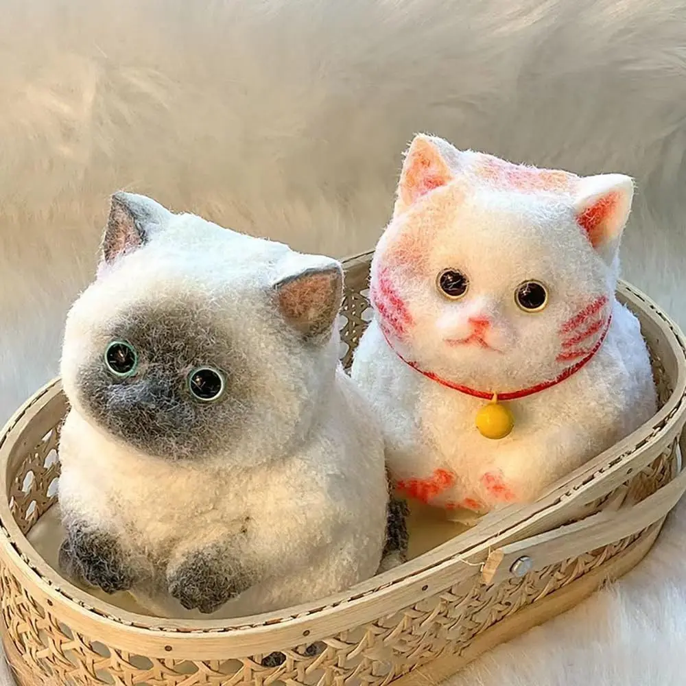 Cute Squishy Relief Squeeze Cat Toys Big Silicone Cat Squishy Fidget Relief Stress Toy With Flocking Surface Anxiety Relaxation 2