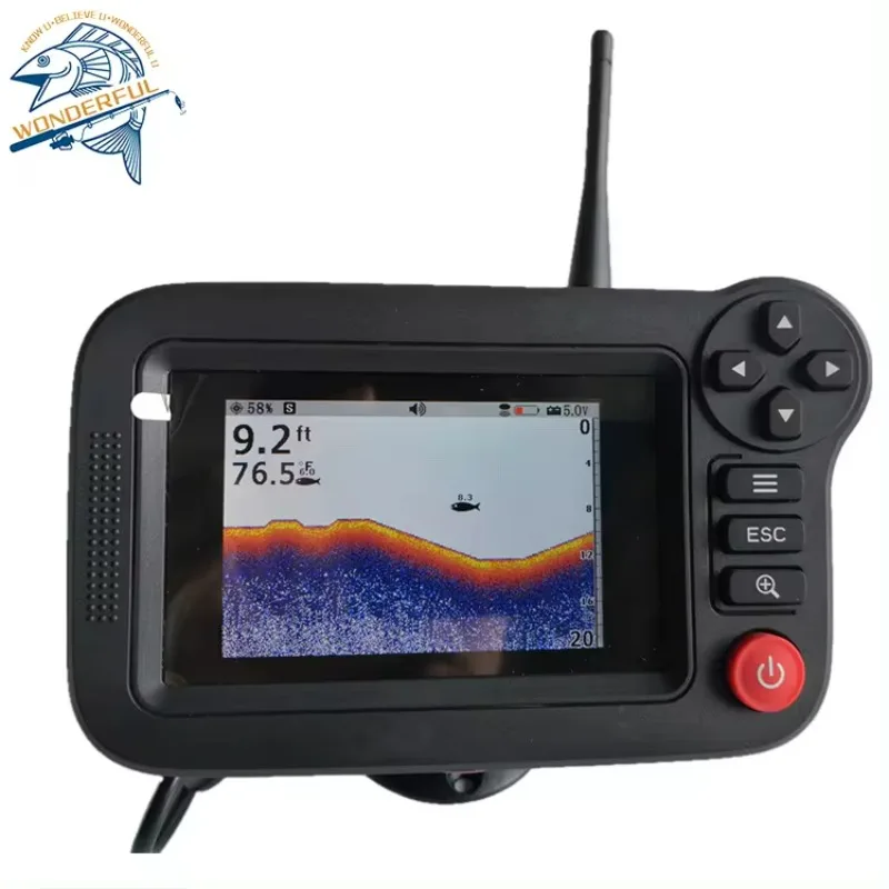 Factory Portable 3.5In Schermo A Colori Professionale Subacqueo Deep Fish Finder Boat Fishing Sonar