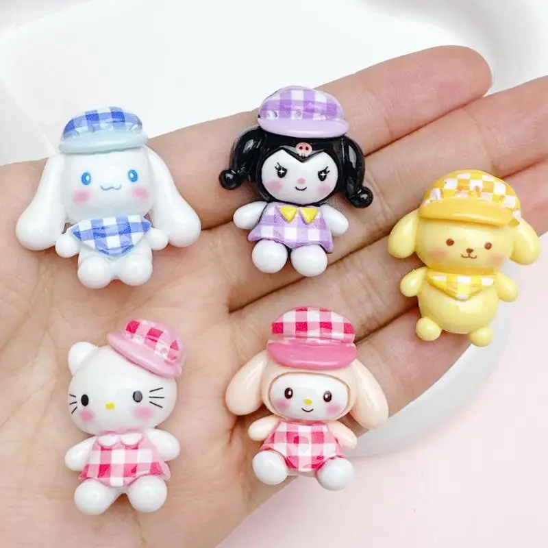 

Sanrio Мультяшные полимерные аксессуары для самостоятельной сборки похвалка Kuromi Mymelody Cinnamoroll телефонная шпилька для волос повязка на голову брелок Подвеска чашка патч