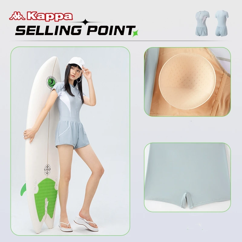 Women Professional Short/Long Sleeve WaterProof Surfing Athletic Push Up SwimWear Front Zipper Quick-Dry Bathing Beach SwimSuit