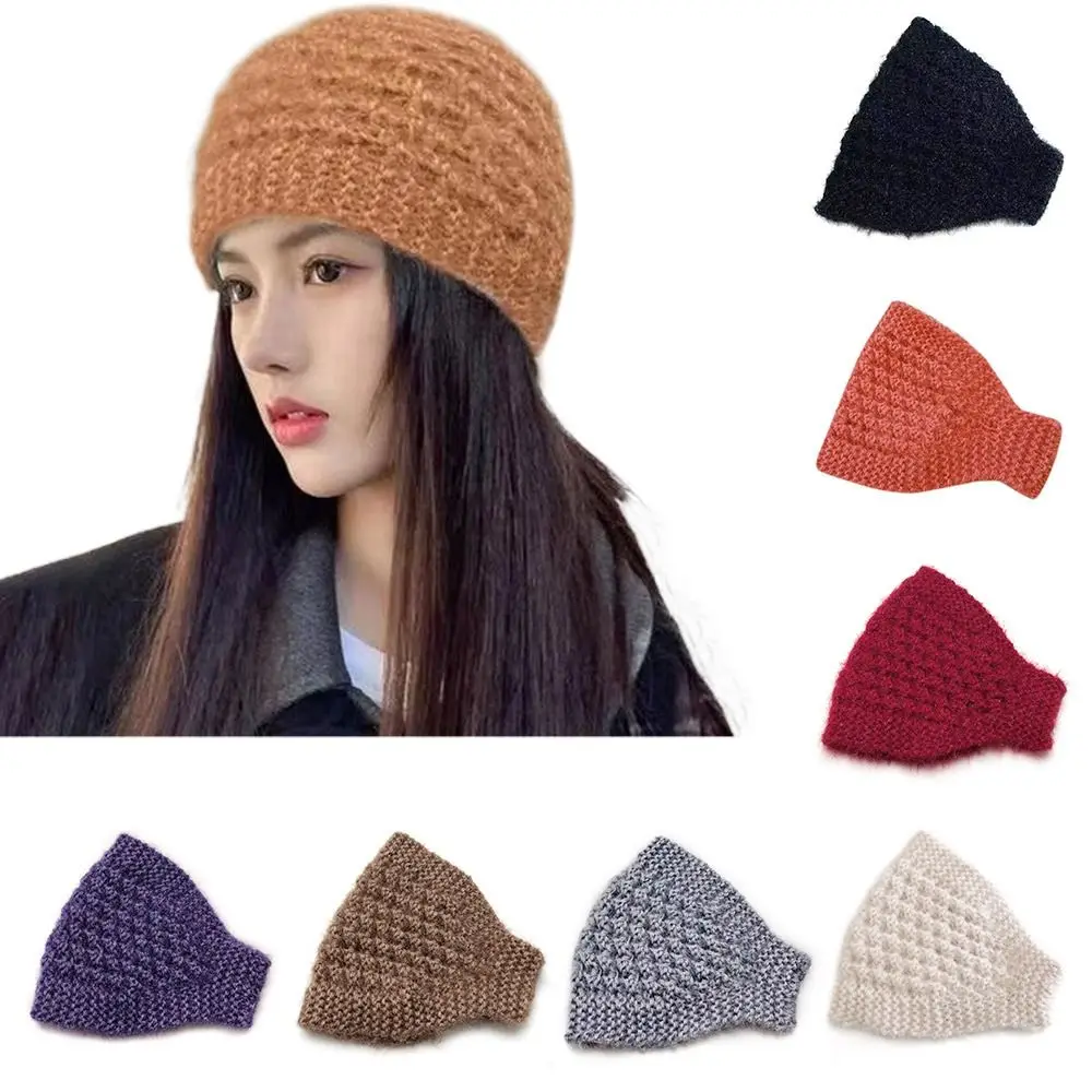 

Headwear Autumn Winter Beanie Hat Soft Hair Accessories Knitted Hat Headband Ear Protector Hair Band Outdoor Sports
