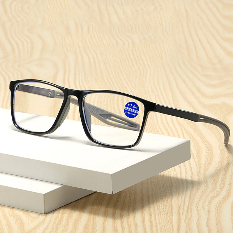 Sport lesebrille ultraleicht anti-blaulicht presbyopia brillen frauen männer weit sicht optische brillen dioptrien zu + 4,0 – Detail 3