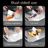 3PCS Stainless Steel Cutting Board - Heavy Duty Double-Sided Chopping Board for Meat, Vegetables, Dough Kneading & Kitchen Prep 2