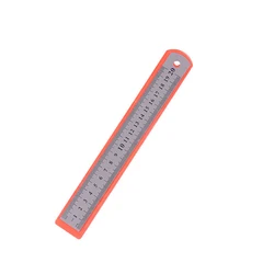 High Precision Stainless Steel Ruler Set with Dual Metric & Imperial Scales - Ideal for Office and Educational Use (20cm)