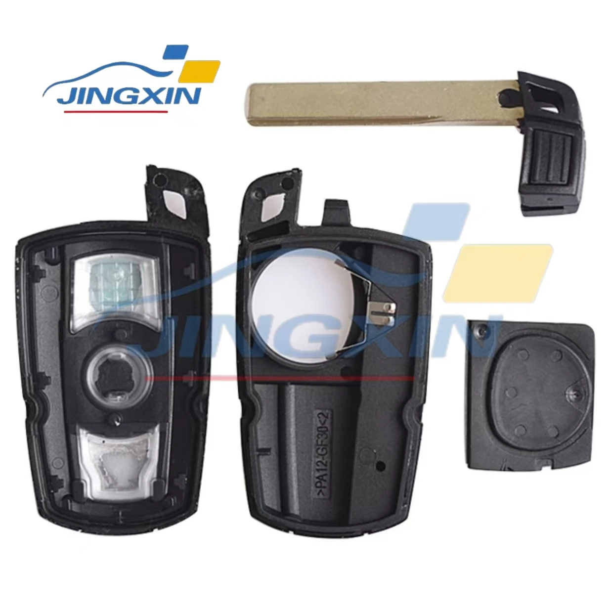 Jingxin Car Key Shell For BMW E90 E91 E92 E60 E70 E71 E72 E82 E87 E88 E89 1 3 5 6 Series Auto Smart Replace Blank Case With