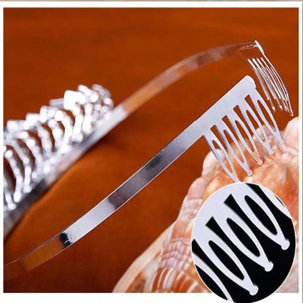 Fashion Girl Birthday Gifts Hair Accessories Hair Clasp with Comb Hair Clips Headwear Princess Diamond Crown Hair Hoop Headband
