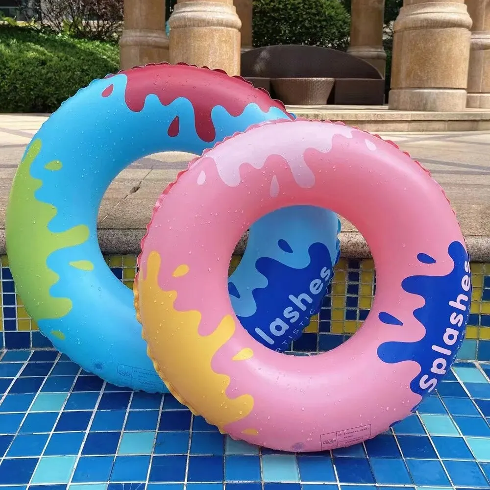 Swimming Toys Splash Ink Style Inflatable PVC Swim Ring