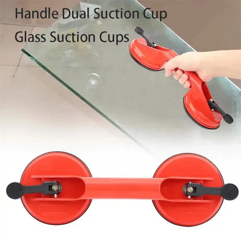 Handle Dual Suction Cup Heavy Duty Vacuum Plate Handle Glass Holder Dent Puller Lifter Car Dent Puller Removers Repairing Tool