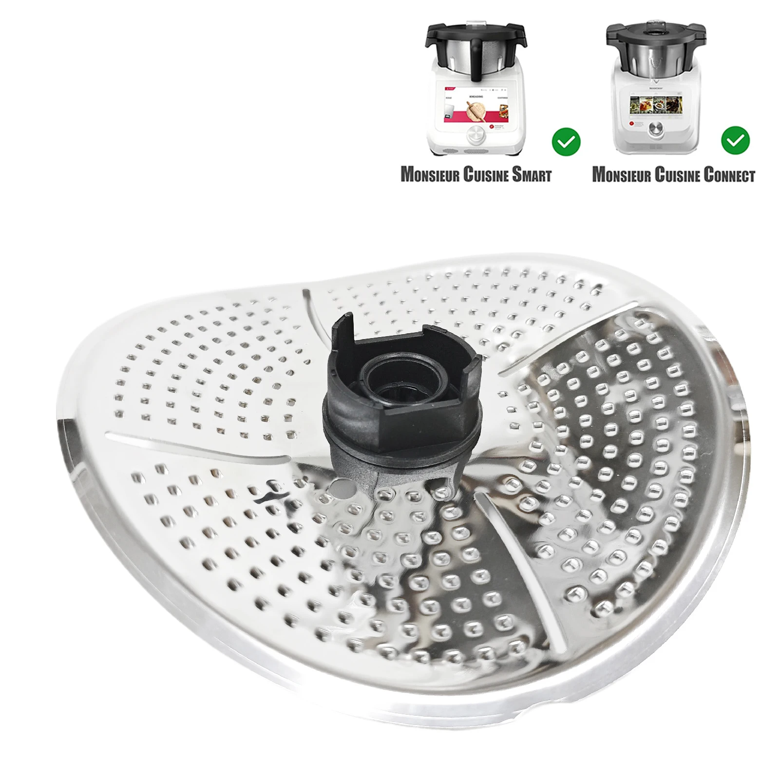 Éplucheur pour Monsieur Cuisine Connect/éplucheur de pommes de terre intelligent, lame mixte et couvercle de séparation des aliments