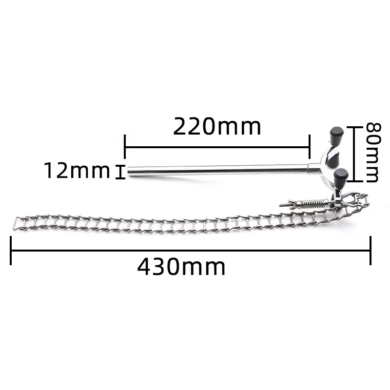 Chain clamp beaker holder can clamp 5000ml beaker laboratory flask chromatography column cross stainless steel