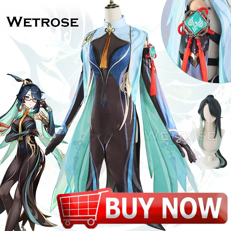 衣装、ウィッグセット】原神 閑雲 コスプレ衣装 原神 閑雲 コスプレ