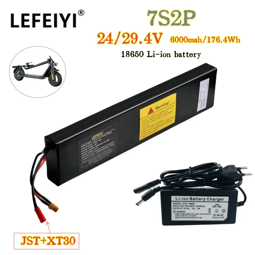 

Литий-ионный аккумулятор 7S2P 29,4 в 6000 мАч 18650 для электрического скутера