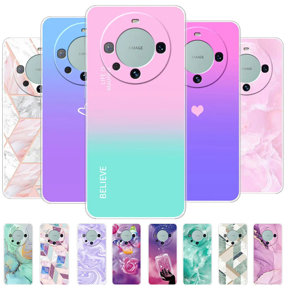 Per Huawei Mate 60 Pro Custodia Custodia Morbida In Silicone Trasparente Per Huawei Mate 50 Pro Mate 50E Coque Huawei Mate 60 Pro + Plus Fundas