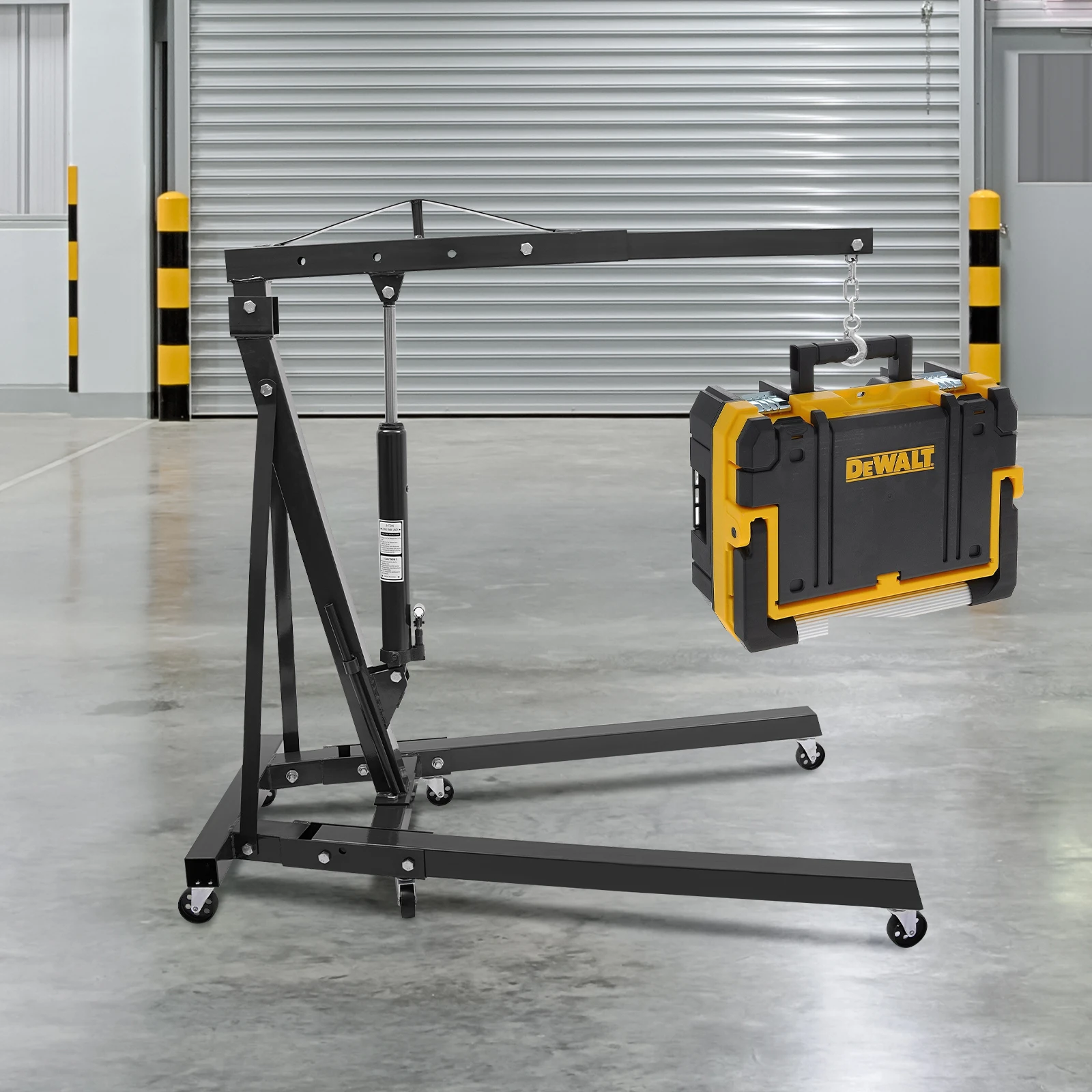Engine Hanger Engine Crane Hydraulic Car Crane 1T Ton Folding Mobile Auto Maintenance Tool
