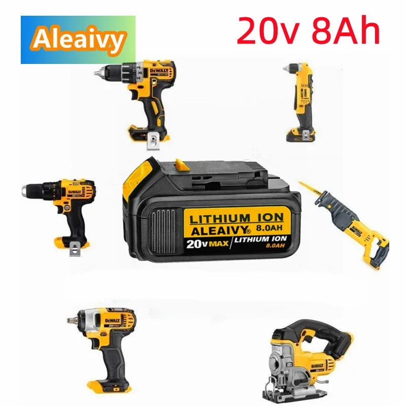 Original 18v 8.0ah Max Xr Battery Power Tool Replacement For Dewalt