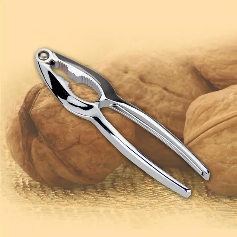 

Portable Zinc Alloy Nut Cracker Kitchen Gadgets Tool Sheller Walnut Opener Plier Metal Opener Nutcracker Kitchen Accessories