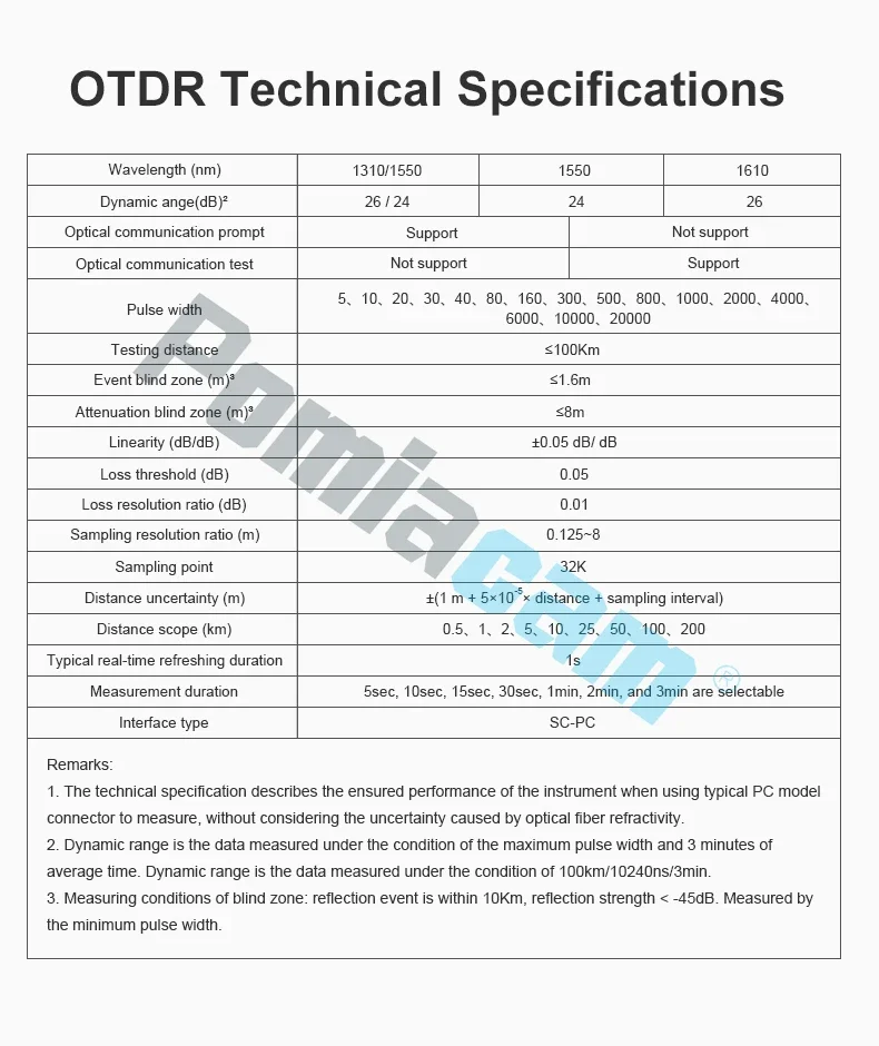 MOT-51 OTDR Tester 5.55 Inch OLED Touch Screen OTDR OPM VFL Optic Time-domain Re