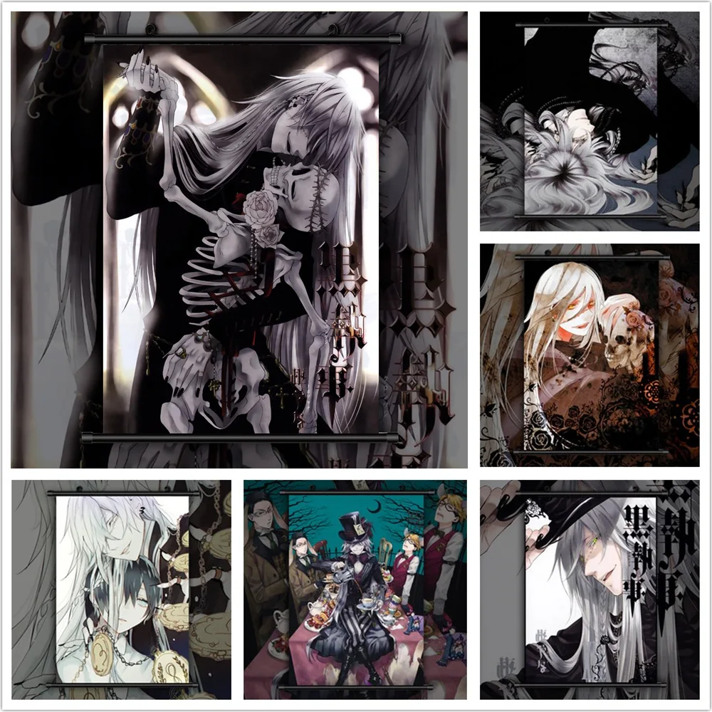 

Black Butler Undertaker Anime Manga Aesthetic HD Poster Hanging Scroll Wall Art Mural Print Picture Living Room Home Decor Mural