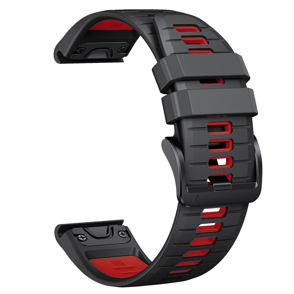 Silicone QuickFit Release Watch Band - Soft Strap Bracelet, 22mm and 26mm