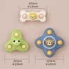 1pc Baby Bath Toys Funny Bathing Sucker Spinner Suction Cup Cartoon Rattles Fidget Educational Toys For Children Boys Gift 3