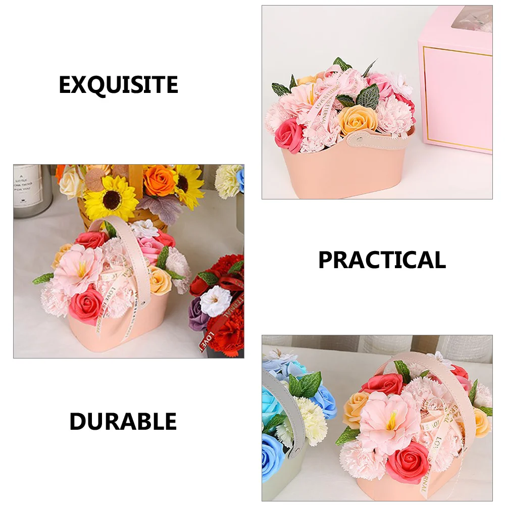 Decor Soap Flower Gift Box Bridal Shower Bride for Guests Petal Decorative Coworkers Beauty Women Pink Birthday