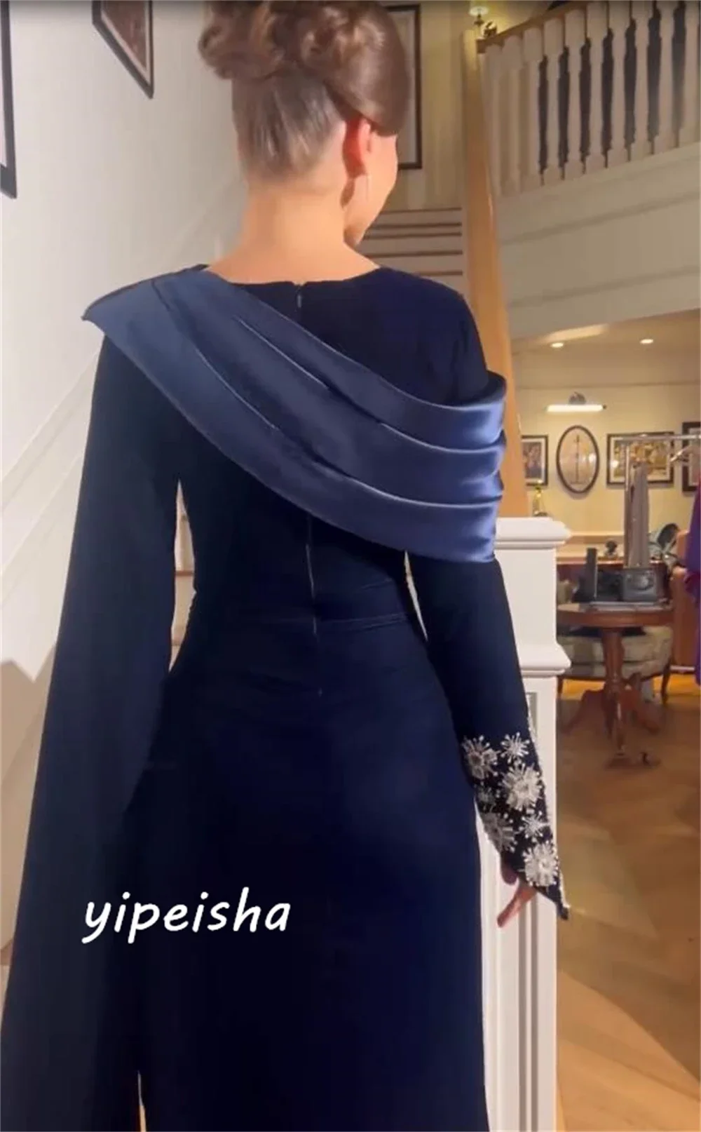 فستان ميدي مناسبات خاصة بتصميم السعودية