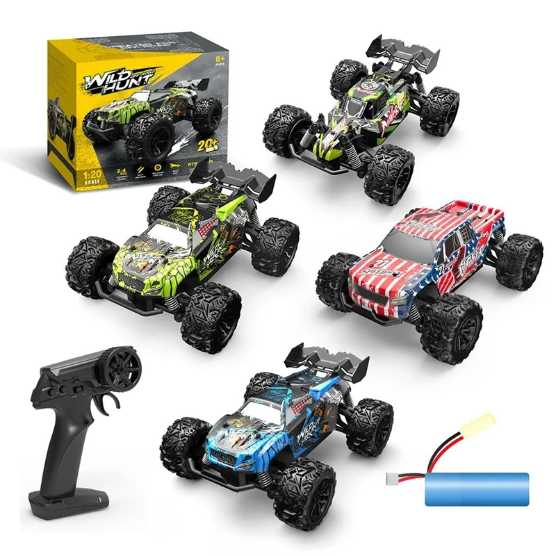 Auto RC Fuoristrada 1:20, Radiocomando 2.4G, Velocità 20 Km/h, Camion Telecomandato per Arrampicata e Drift, Giocattolo Regalo per Bambini - Image 6