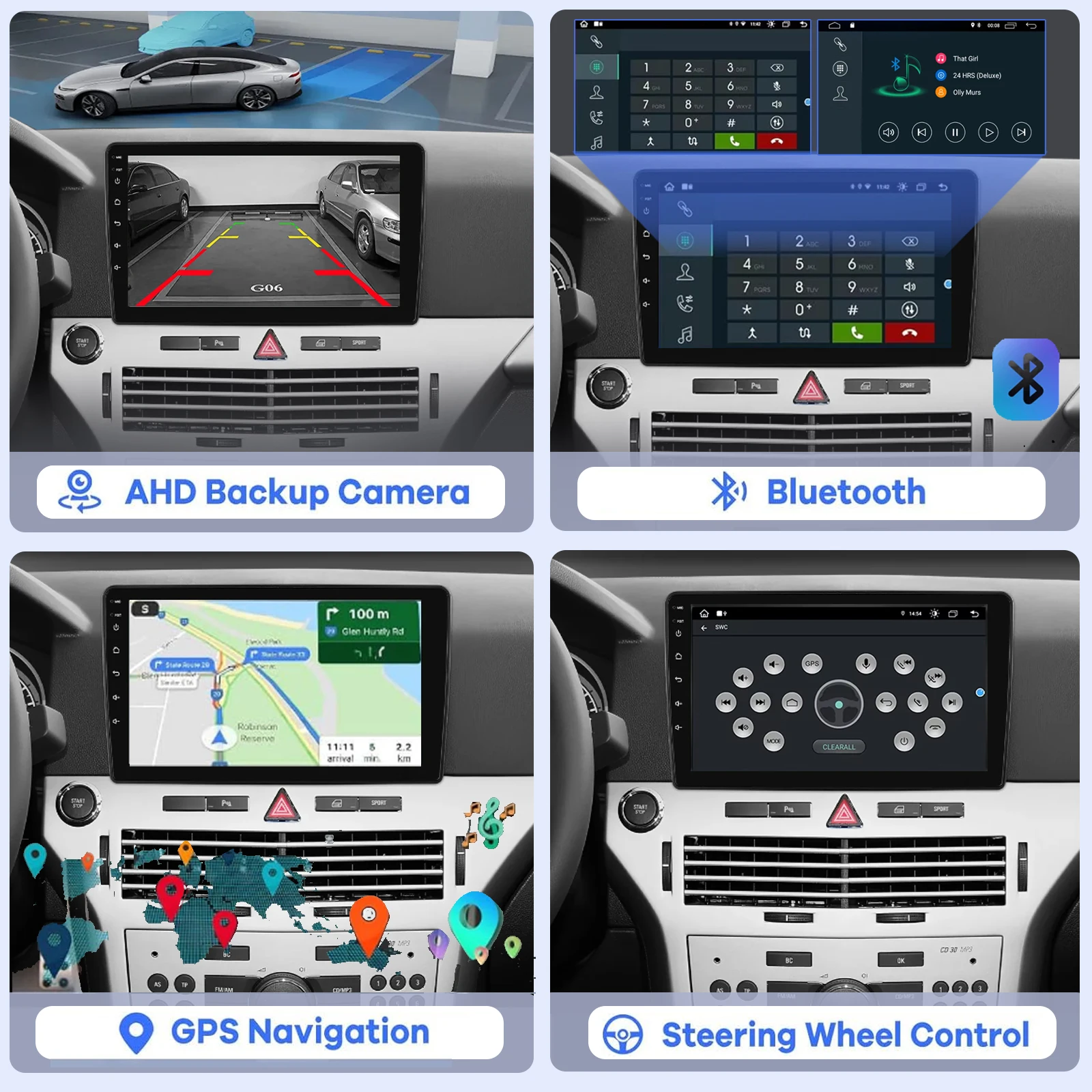 Android Car Radio For Opel Astra H 2006-2014 Multimedia Player Supports CarPlay,
