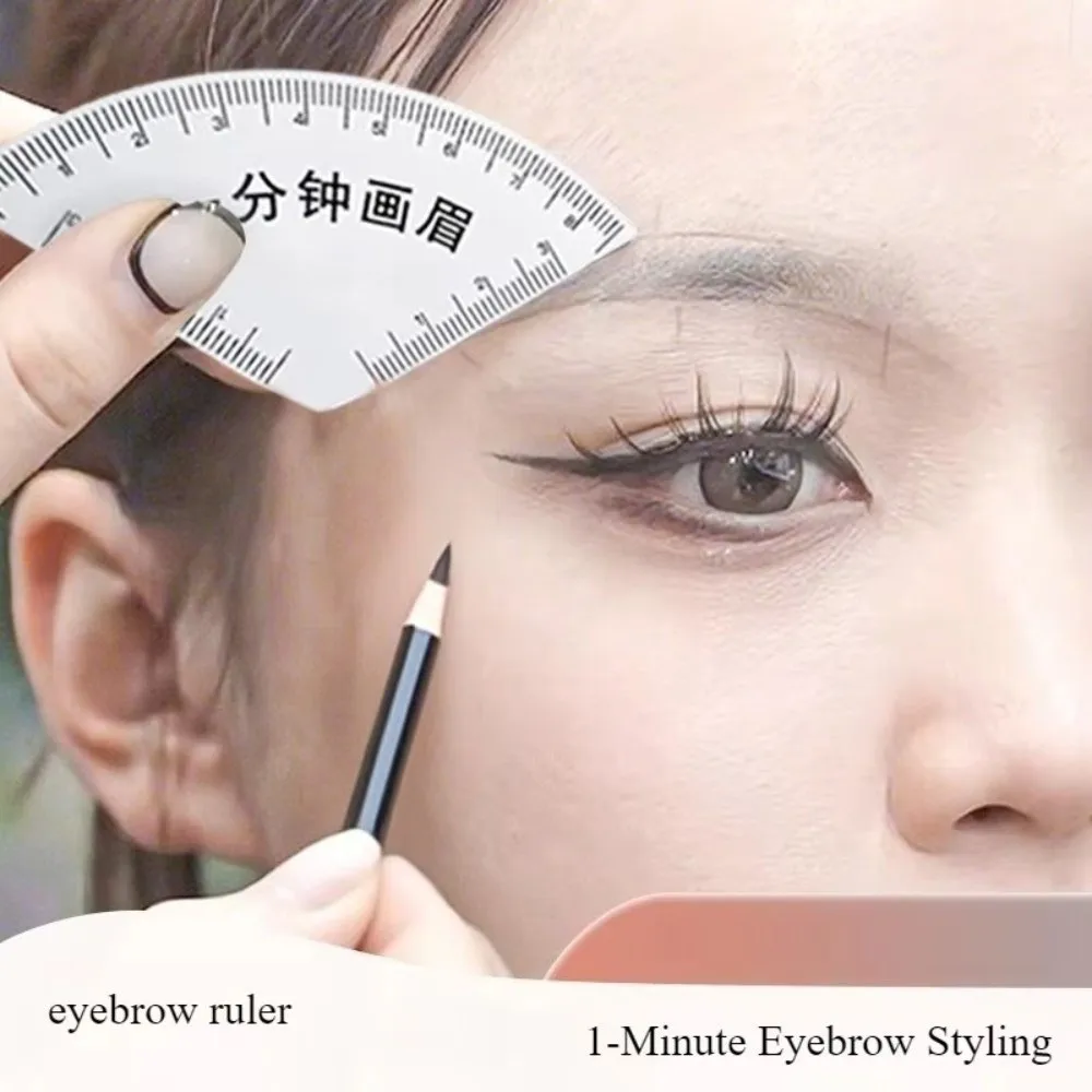 새로운 빠른 눈썹 그리기 눈썹 디자인 자 재사용 가능한 쉐이핑 맵핑 도구 메이크업 그리기 가이드 자 타투 용품
