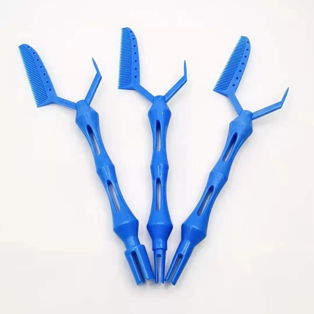 3 Sizes/Set New Arrival Resin Positioning Perm Comb For Barber Shop Professional Women Girls Hairdressing DIY Hair Curling Tool 4