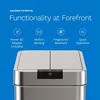 hOmeLabs Automatic Trash Can for Kitchen - Stainless Steel Garbage Can with No Touch Motion Sensor Butterfly Lid 4
