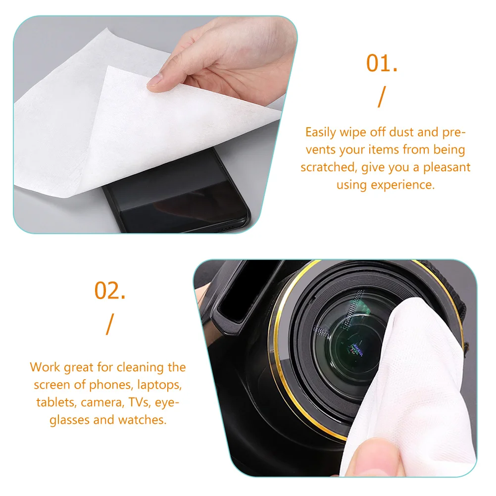 Anti-Static Lint-Free Electronic Screen Cleaning Wipes - 300 Pack