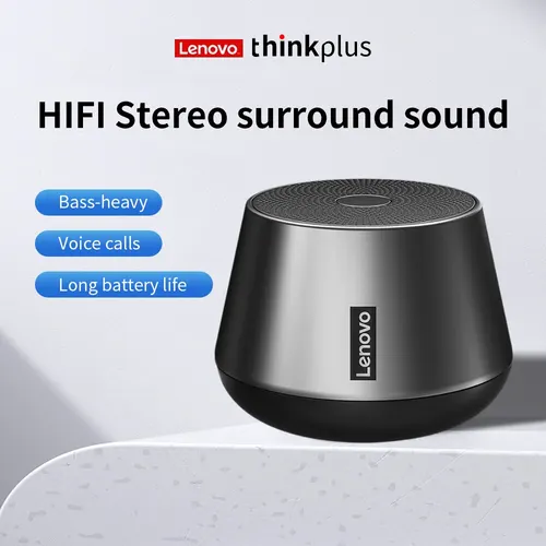 레노버 K3 프로 블루투스 스피커, 야외 휴대용 무선 확성기, 음악 플레이어, 마이크 포함, HiFi 스테레오 사운드 서브우퍼 3