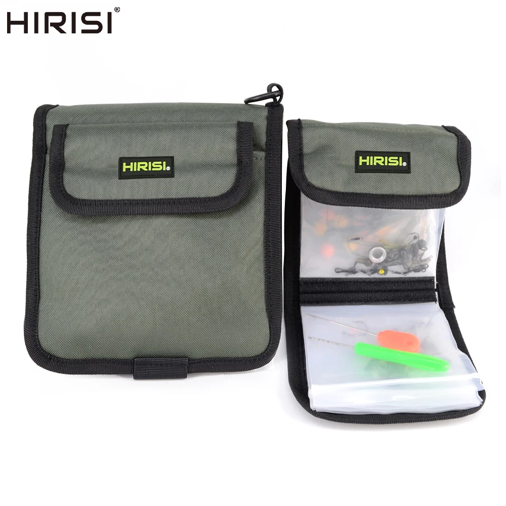 Sac rangement montages carp fishing Hirisi transparent - Poche rigs hair rigs transport pêche
