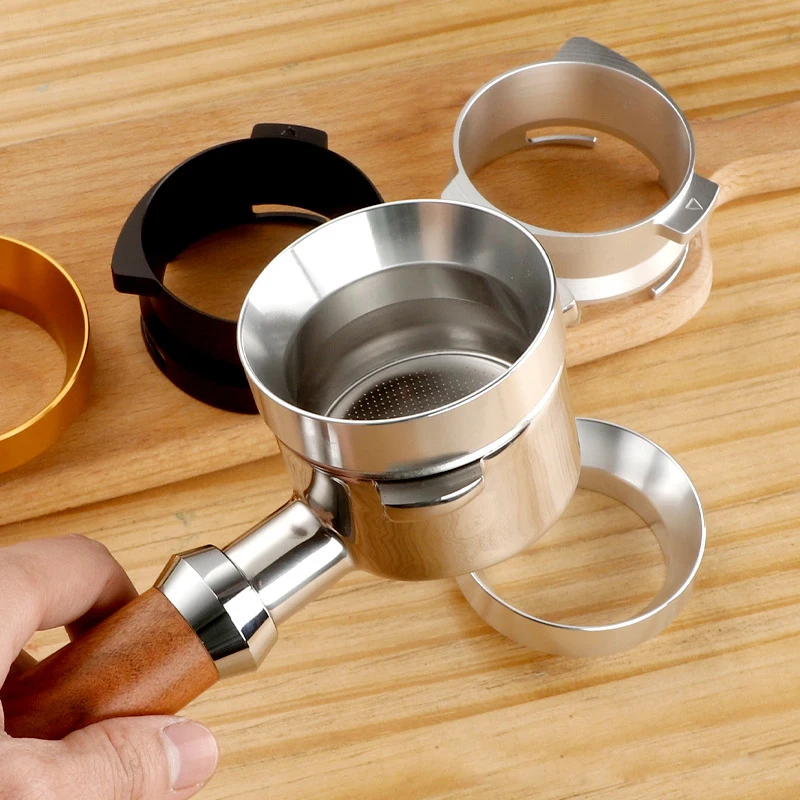 Coffee Dosing Ring Espresso Powder Tamper With Magnet for 51mm 53mm 58mm Bottomless Portafilter WDT Tools