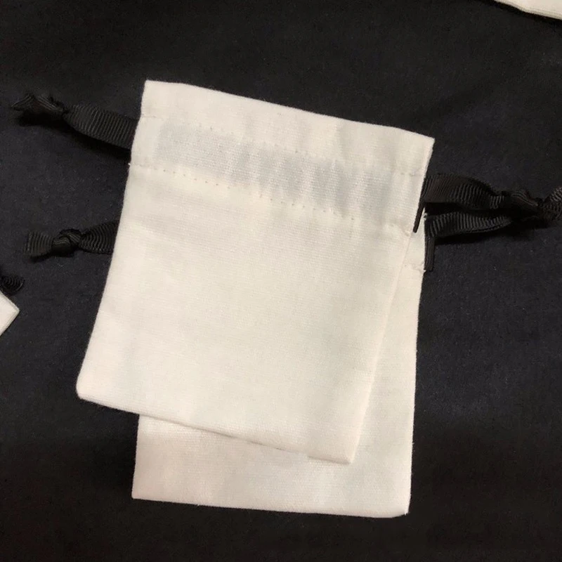 50PCS 사용자 정의 로고 코 튼 Drawstring 가방 포장 수 제 선물 비누 파티 결혼식 포장 재사용 가능한 향 주머니 저장 선물 주머니