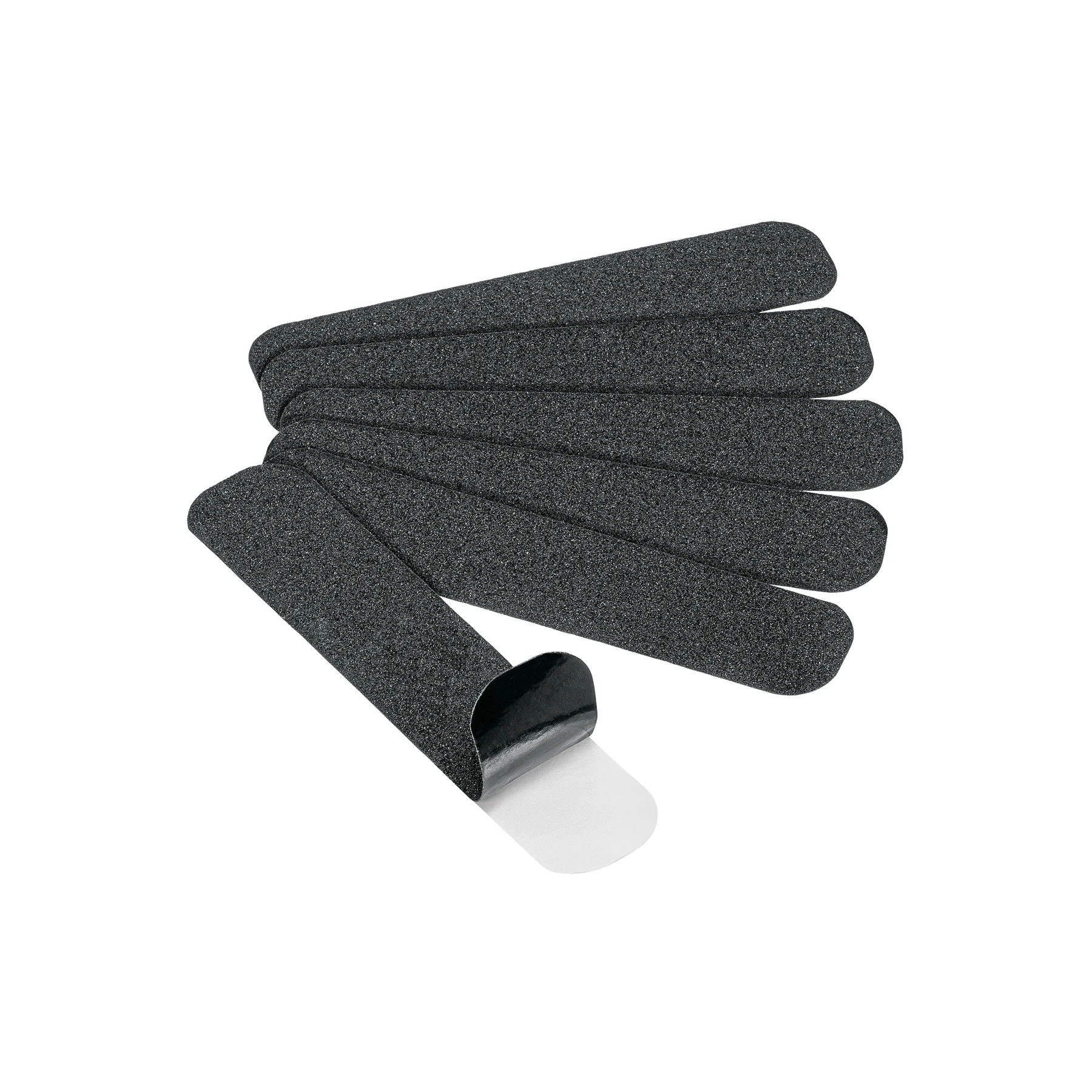 5PZ Tarjeta 6 tiras 23cm antiderrapantes negras 50mm c/abrasivo12530-5