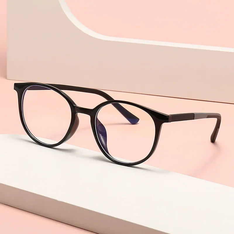 

The New Retro Anti-blue Light Glasses Fashion Plain Plain Lens Myopia Glasses Frame Silicone Match Personality