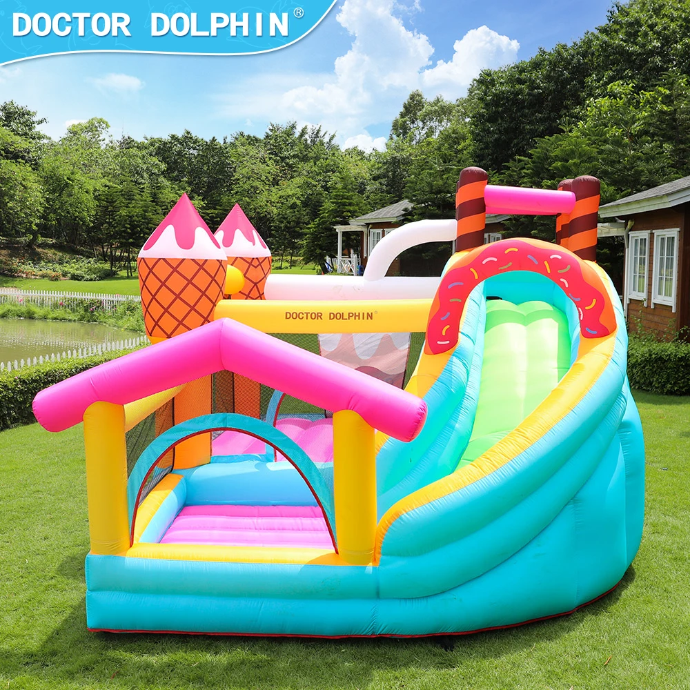 

Doctor Dolphin Customization Dessert Balls Pool Party Bounce House Kids Jumping Castle Small Inflatable Bouncer