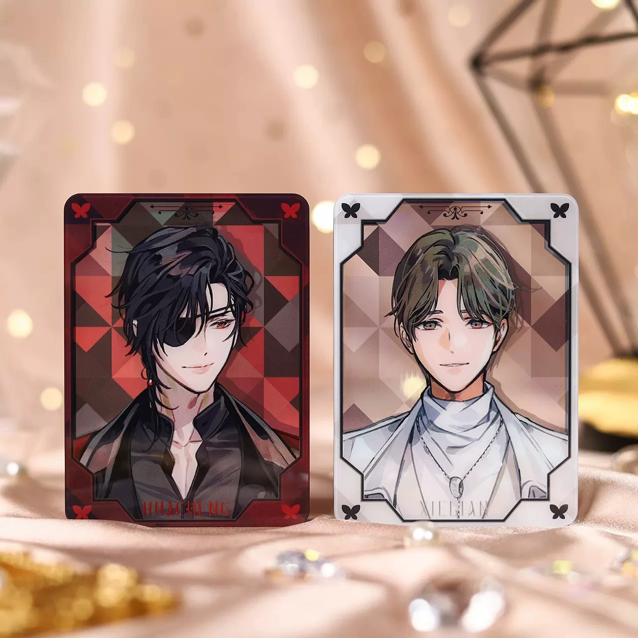 Céu Bênção Oficial Tian Guan ci fu Acrílico Stands Xie Lian Hua Cheng Ornamentos de Areia Movediça Cartão de Cor Novo - Imagem 5