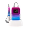 Brushless Mini Screen Portable Desktop Base Cordless Nail Drill Machine 35000RPM Rechargeable Manicure Electric Nail File Drill 5