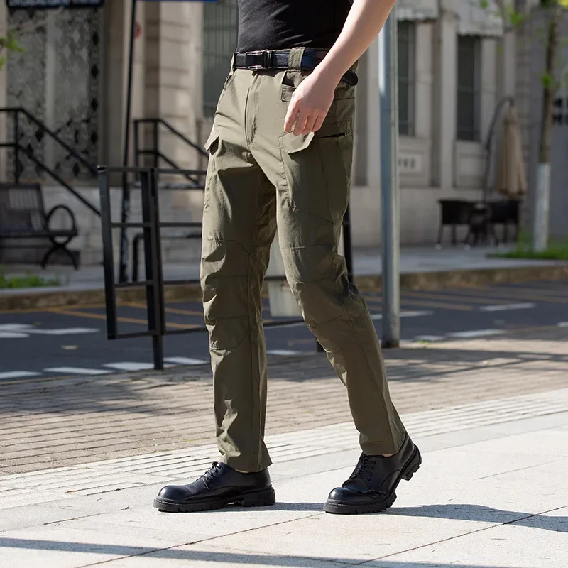 

Spring and summer striders tactical trousers men's slim-fit elastic wear-resistant army maze pants for training pants waterproof