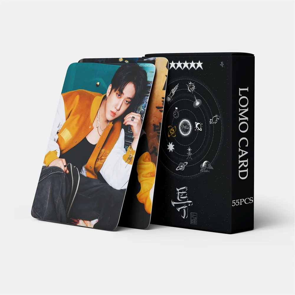 

55pcs Kpop StrayKids Photocard Lomo Ablums 5-STAR Cards Felix Lee Know HAN HYUNJIN HD Postcard for Fans Collection Gift