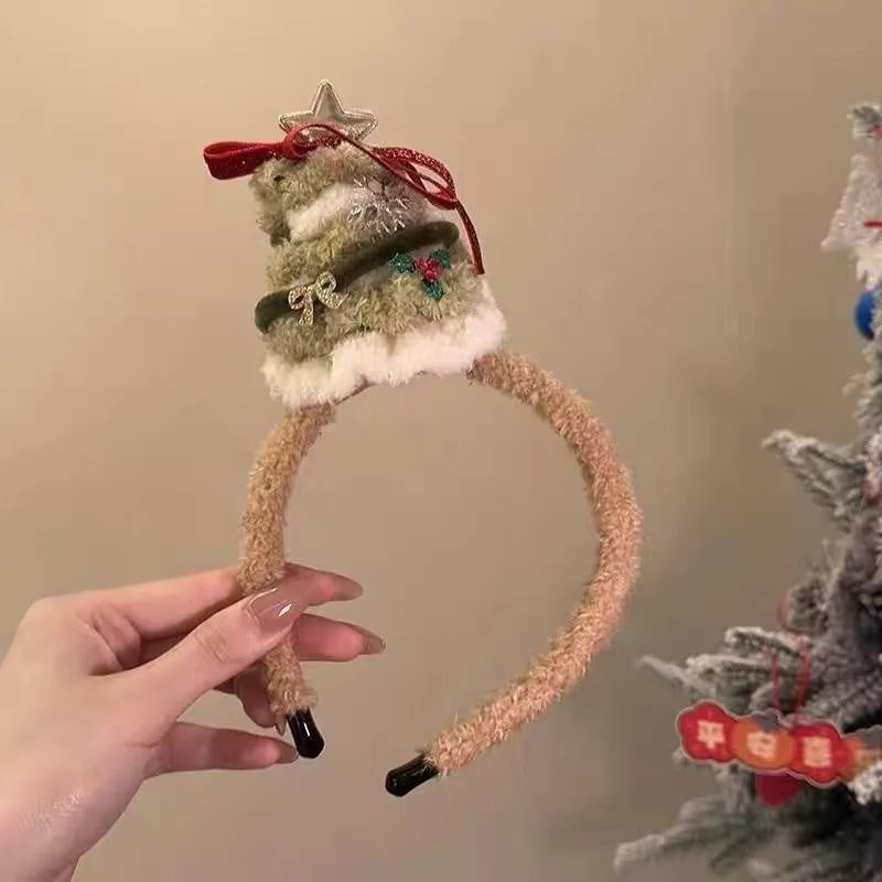 2025 New Christmas Decorative Headbands, Hairpins, Atmosphere Bow, Women's Creative  and  Interesting  Holiday  Objects