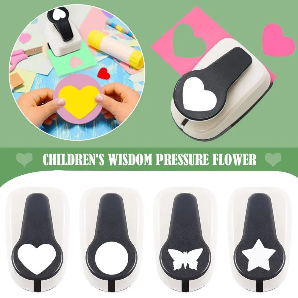 Embossing Device Children\'s Educational Love Flower Machine Punching Embossing Diy Handmade Love Device Punching Machine M9S5