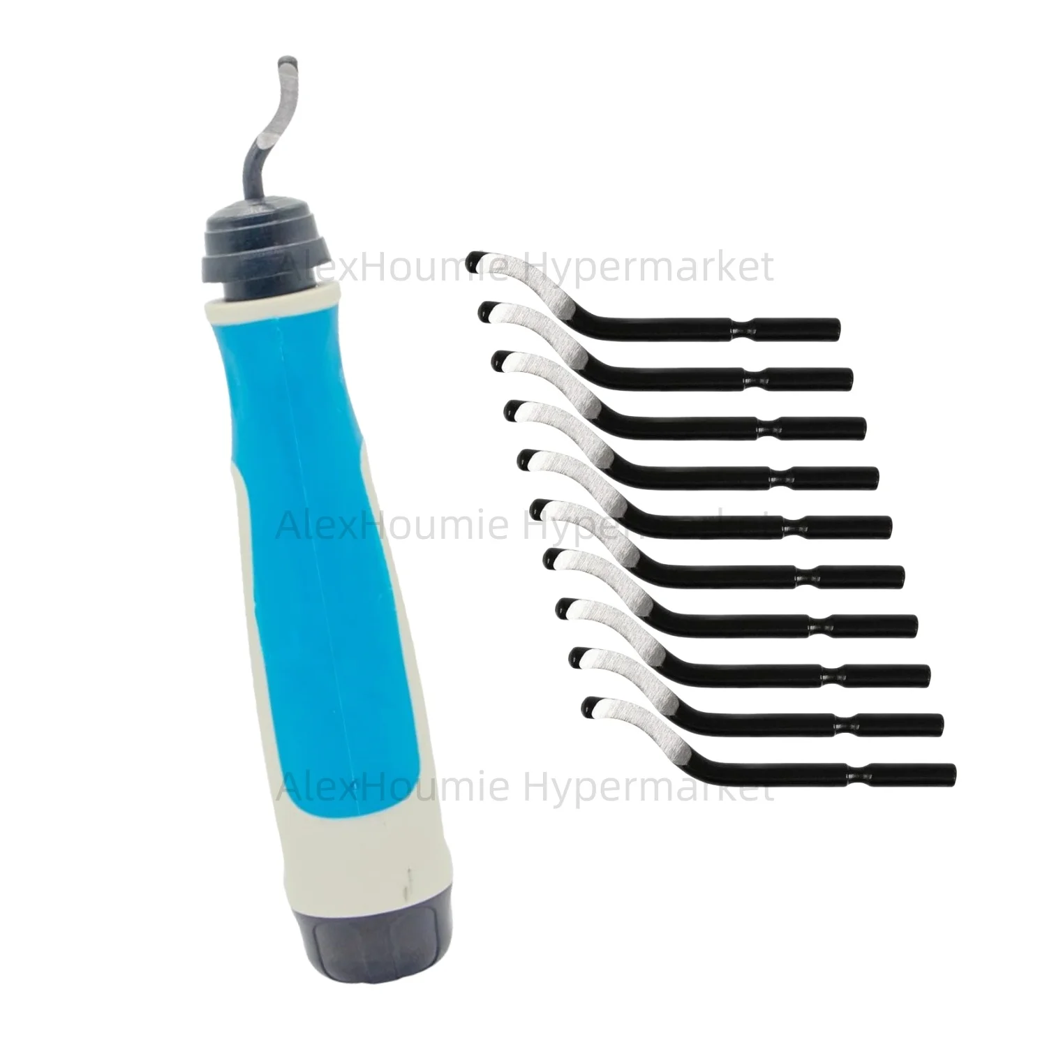 Entgratungswerkzeug-Set NG1000 mit 11 Schnellarbeitsstahl-Drehmesser für Metall-PVC-Sanitärrohre, 3D-Druck, Kunststoff, Kupfer, Harz