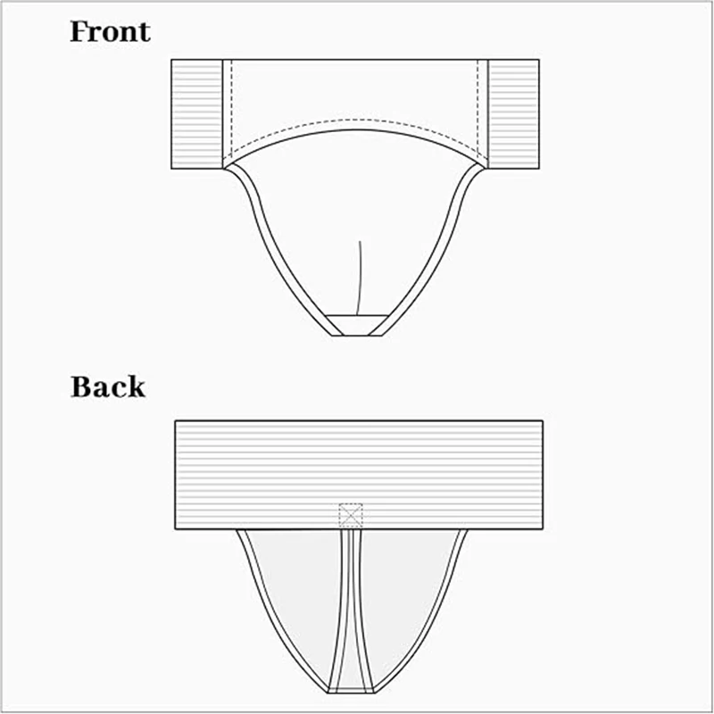 Men's Thong Dance belt for Men Ballet Gymnastics Practice Wide Elastic Waistband and Double Layered Lining Ballet Underwear dance belt