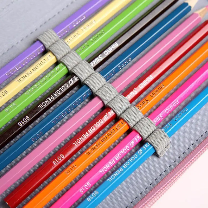 LOLEDE Colored Art Pencil Cases Kawaii School Supplies Paint Brush Pen Box  Cute Pencil Bag Student Stationery Estuches Escolares